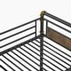 preview thumbnail 11 of 37, Metal Bunk Bed with Safety Guardrail Ladder and 8.1" Under Bed Storage, Vintage Wood and Gold Painting Detachable Bunk Bed