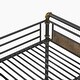 preview thumbnail 10 of 13, Queen Over Queen Metal Bunk Bed, Industrial Detachable Bunkbeds with Safety Guard Rails for Teens, Black