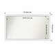 preview thumbnail 20 of 190, Wall Mirror Choose Your Custom Size - Extra Large, Blanco White Wood Outer Size: 45 x 26 in