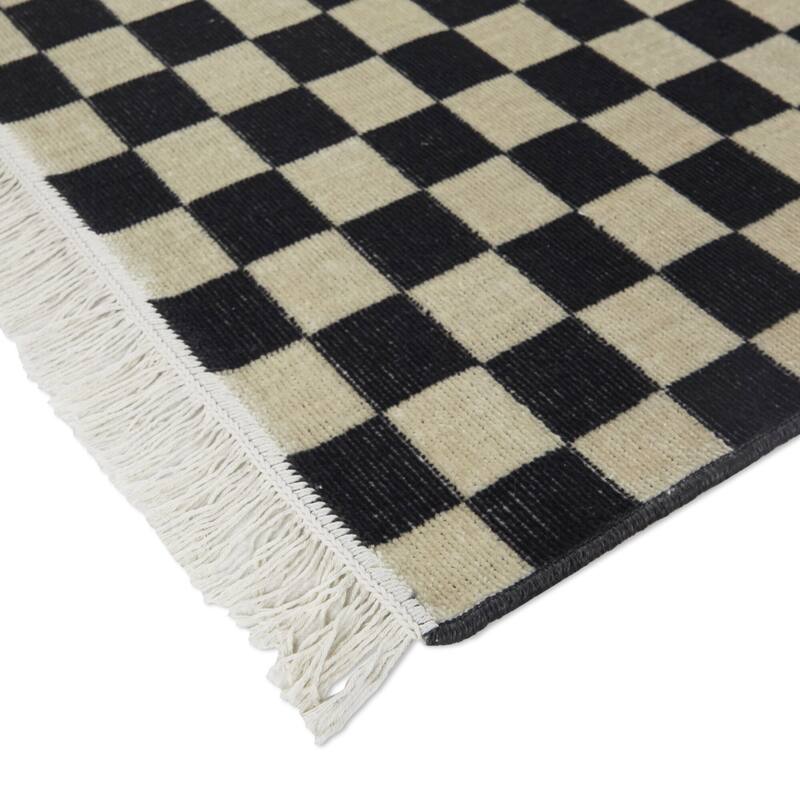 Adelaide Recycled Checkered Area Rug