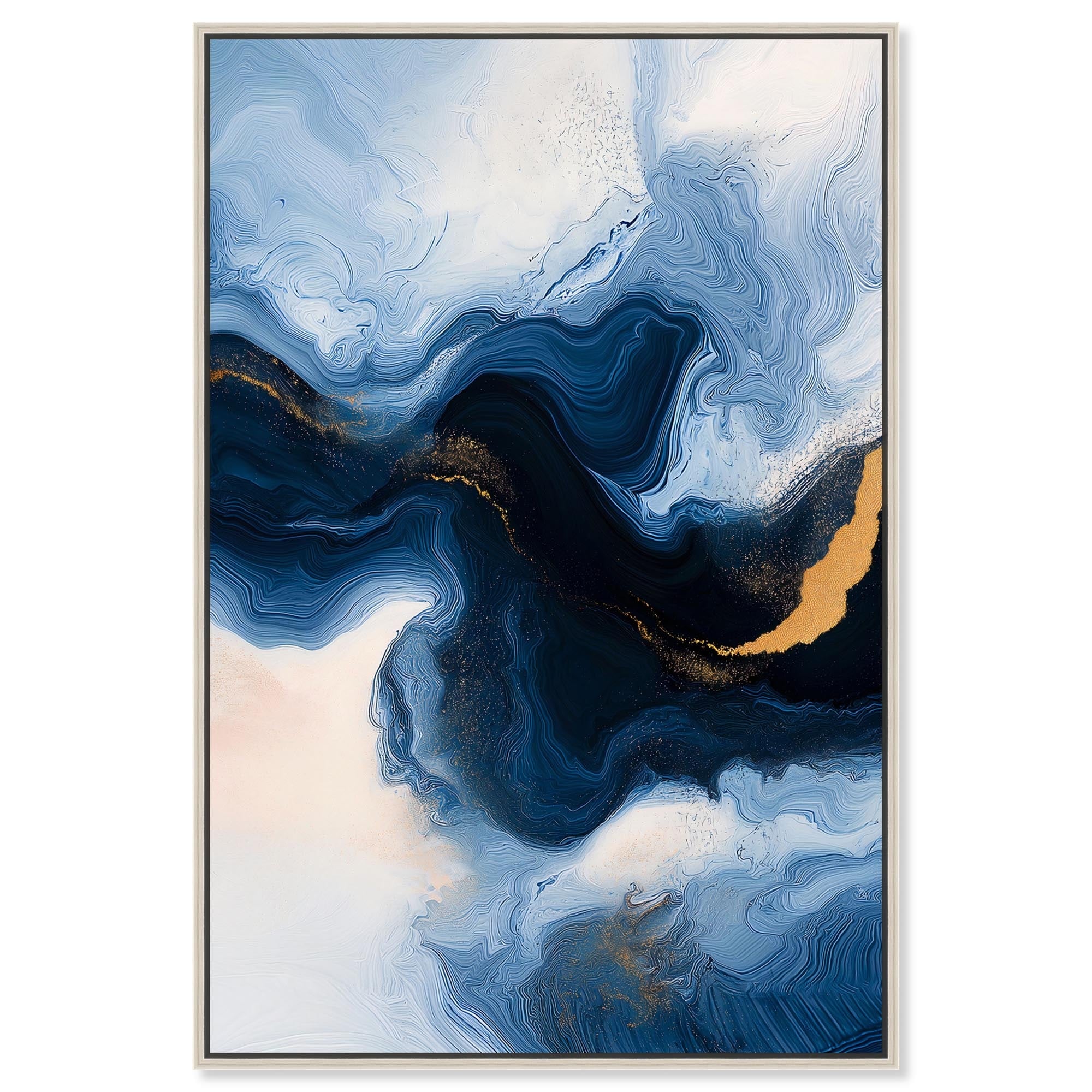 Blue Deep II Canvas by Art Remedy
