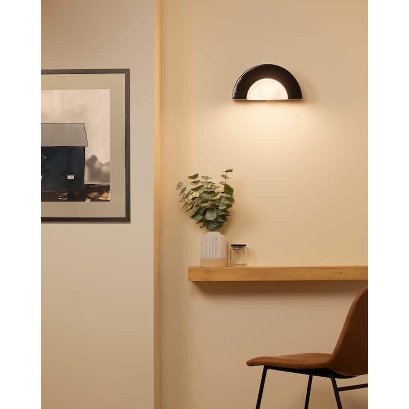 Ceramic Crescent Wall Sconce