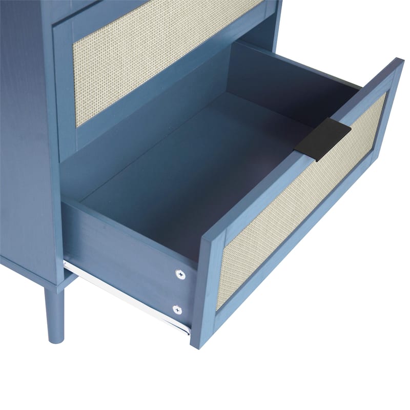 GEITIN 3 Drawers Storage Cabinet with Wood Legs