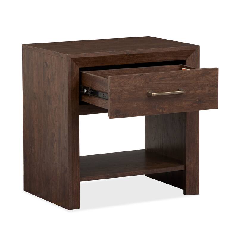Magnussen Home Llewellyn Columbian Walnut Open Nightstand