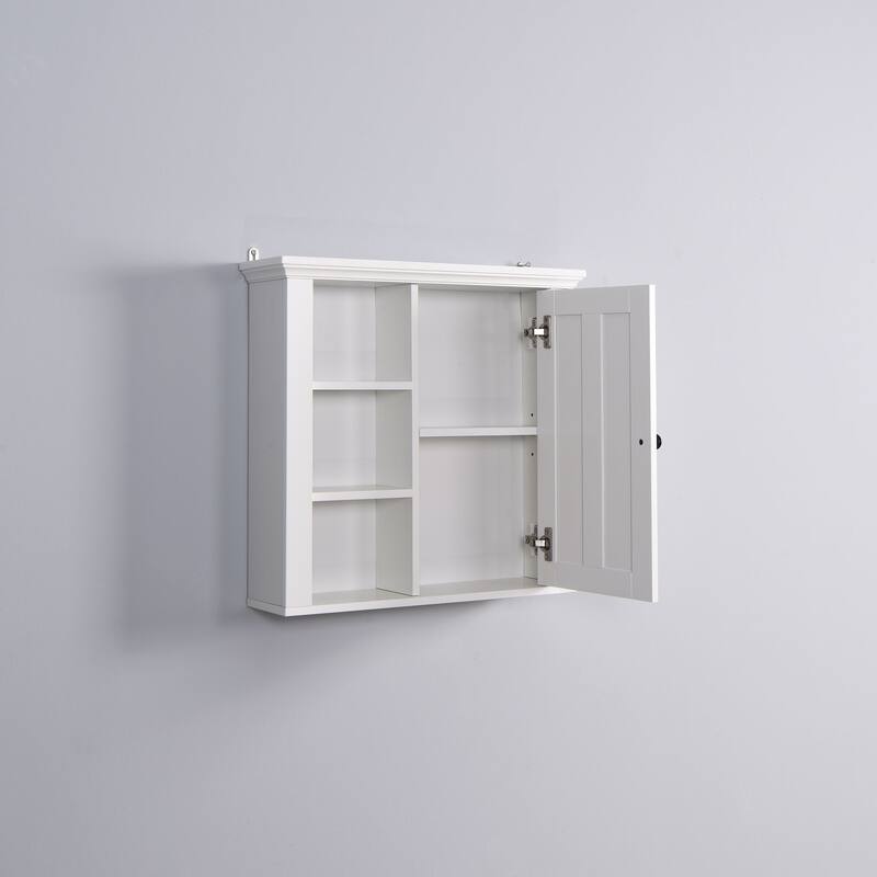Bathroom Medicine Cabinet with Adjustable Shelf for Over Toilet Storage, Waterproof MDF Construction, Easy Assembly
