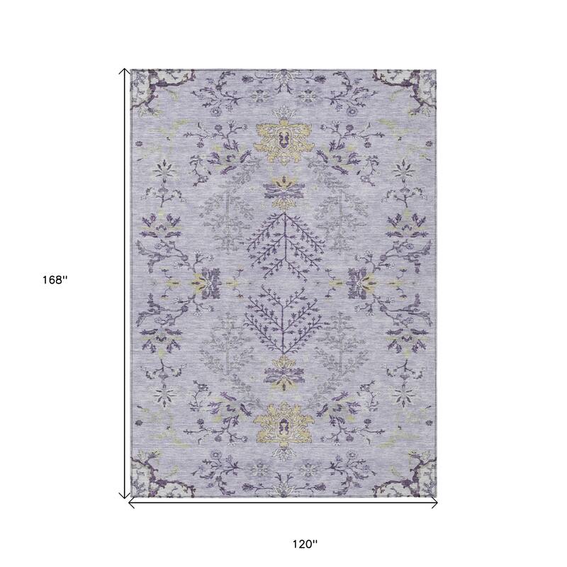HomeRoots Floral Transitional Rectangle Outdoor Rug