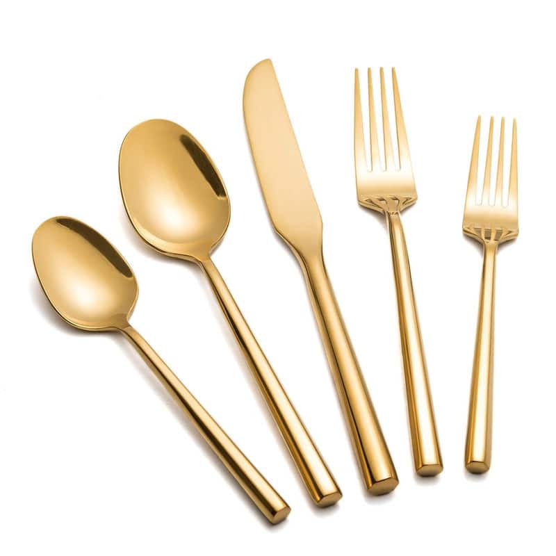 Gold Silverware Set Flatware Set Stainless Steel Cutlery Set