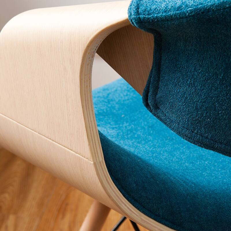 Carson Carrington Contemporary Teal Velvet Accent Chair
