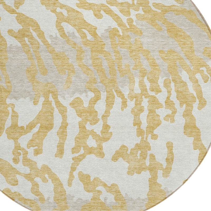 HomeRoots Animal Print Transitional Rectangle Outdoor Rug