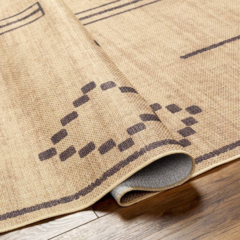 Drissa Recycled Bohemian Washable Area Rug