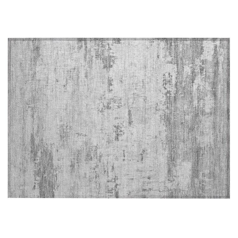 Machine Washable Indoor/Outdoor Abstract Allure Chantille Rug
