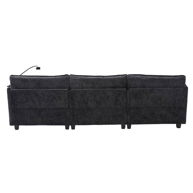 GDFStudio - UNITED WE WIN 112" Oversized Sectional Sofa Cloud Couch for Living Room