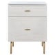 preview thumbnail 47 of 80, SAFAVIEH Genevieve 2-drawer Nightstand
