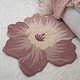 preview thumbnail 5 of 5, Violet Hand-Tufted Wool Nursery Rug (36" Round)