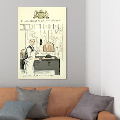 Wynwood Studio 'L'ALCHIMISTE' Advertising Wall Art Canvas Print Comics - Yellow, Gray