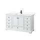 Option White / White Cultured Marble Top / Matte Black