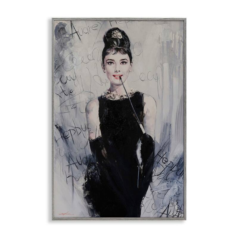 Stupell Classic Audrey Modern Details Framed Giclee Art Design By Lucille Lee - 20 x 30 - Grey