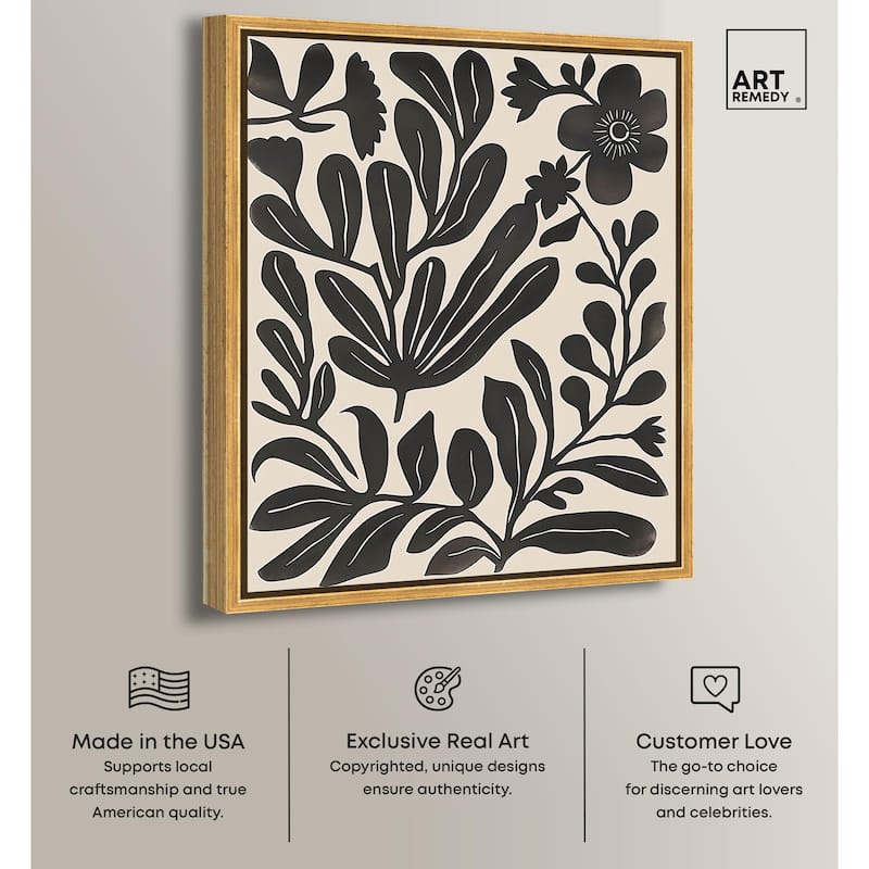 Ebony Eden Essence II Canvas by Art Remedy
