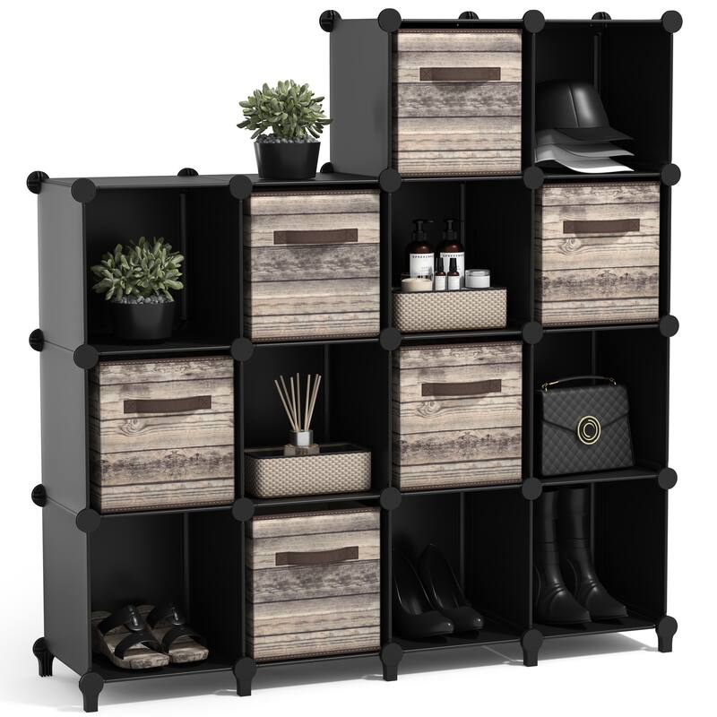 Sorbus Cube Storage Organizer – Waterproof Cubby Shelf for Closet, Toys, Books, Shoes, Décor – Space-Saving Bookshelf