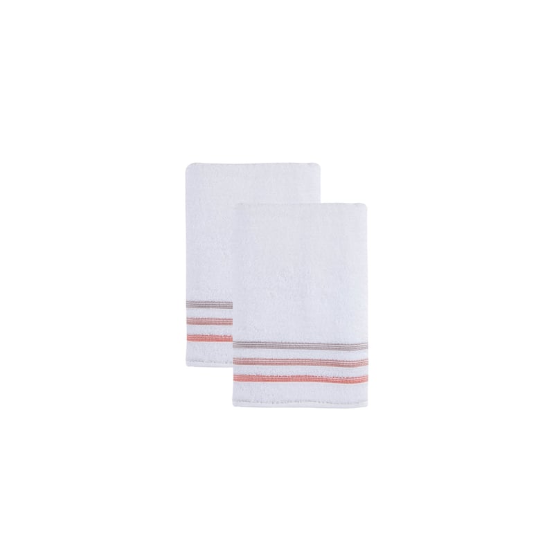 Ozan Premium Home 100% Genuine Turkish Cotton Bedazzle Bath Towel(Set of 2) - Terracota