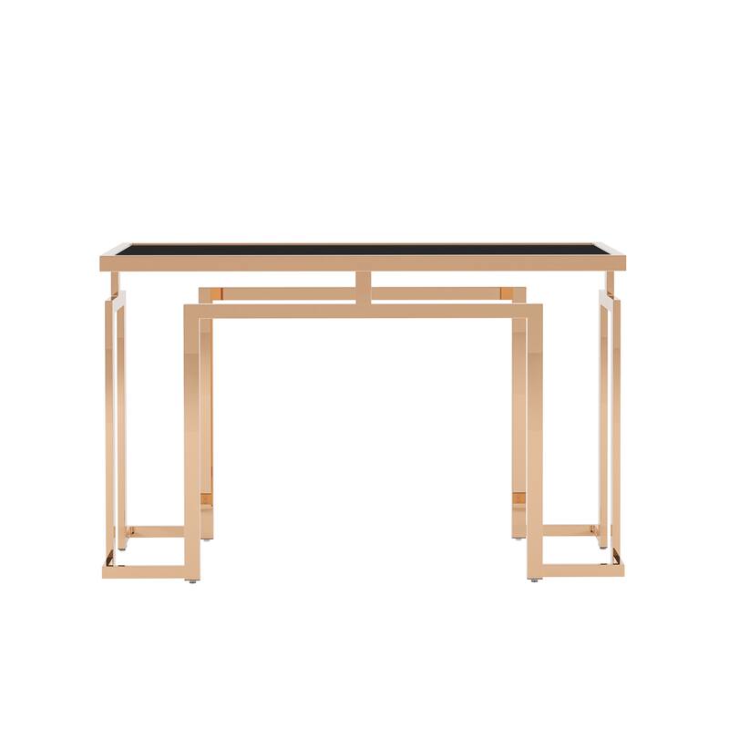 Pelmont Contemporary 52-inch Glass Top Sofa Table by Furniture of America