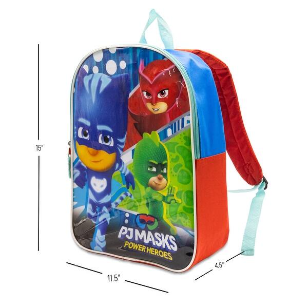 dimension image slide 18 of 22, Boys 15" Backpack with Padded Straps & Zip Compartment - Ideal Toddler Bookbag for School & Travel