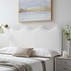 preview thumbnail 20 of 65, Athena Performance Velvet King/California King Headboard White
