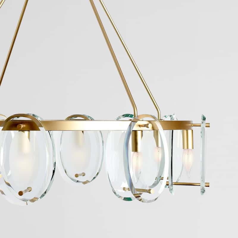 Gina 8-Light Gold Chandelier by Kosas Home