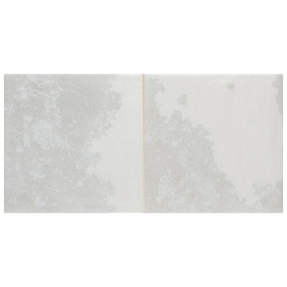 Merola Tile Kings Luxe Tradition Square Silver 7-7/8" x 15-3/4" Ceramic Wall Tile