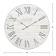 preview thumbnail 24 of 39, FirsTime & Co. Emmett Farmhouse Shiplap 27-in. Round Wall Clock