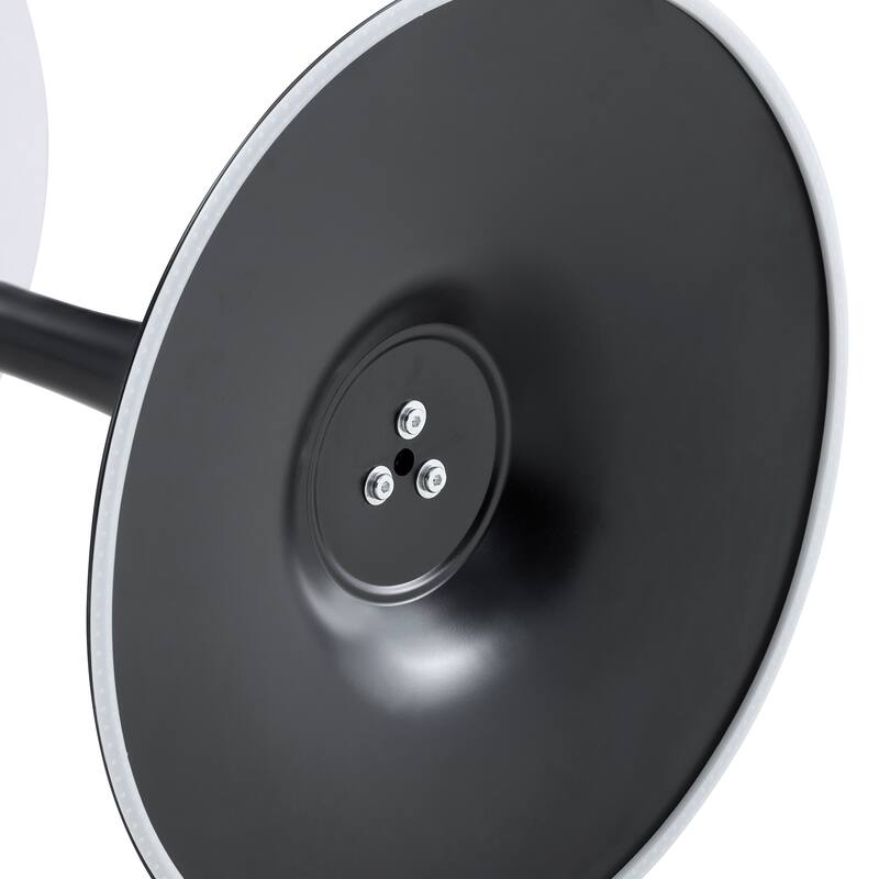 Round Dining Table, 23.6" Circle Tulip Table with Thickened Tabletop & Metal Pedestal, Mid Century Modern Bistro Table