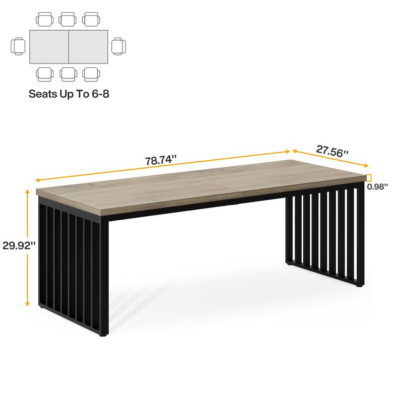 78.74-inch Two Person Computer Desk for Home Office