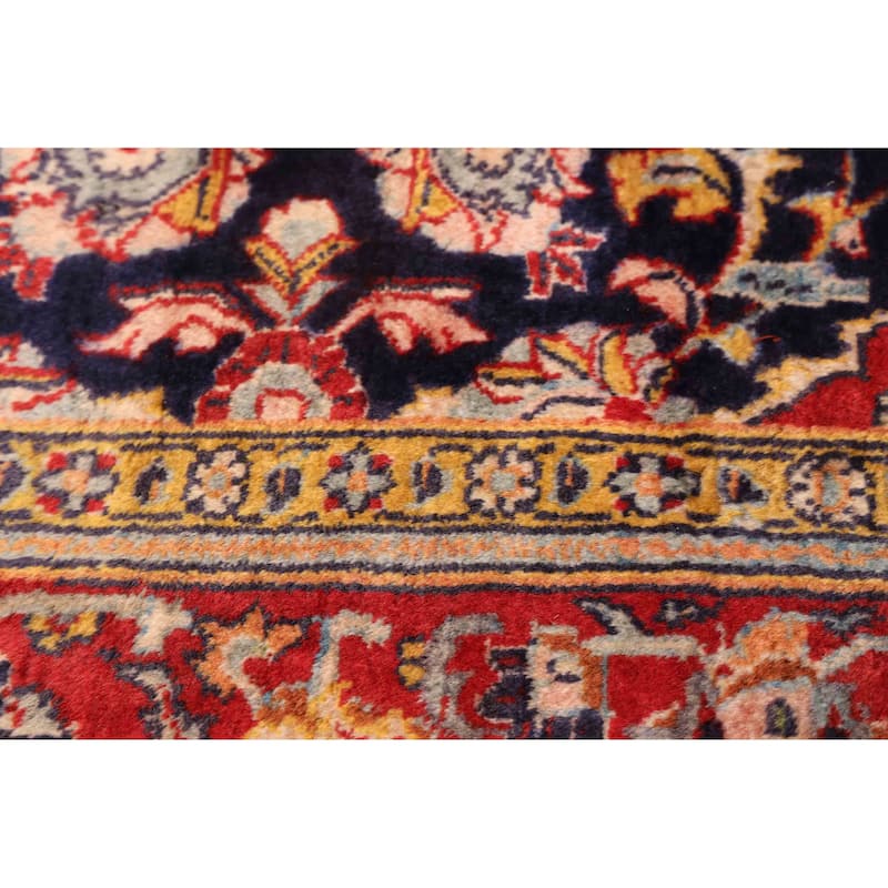 ECARPETGALLERY Hand-knotted Kayseri Dark Navy Wool Rug - 4'4 x 6'9