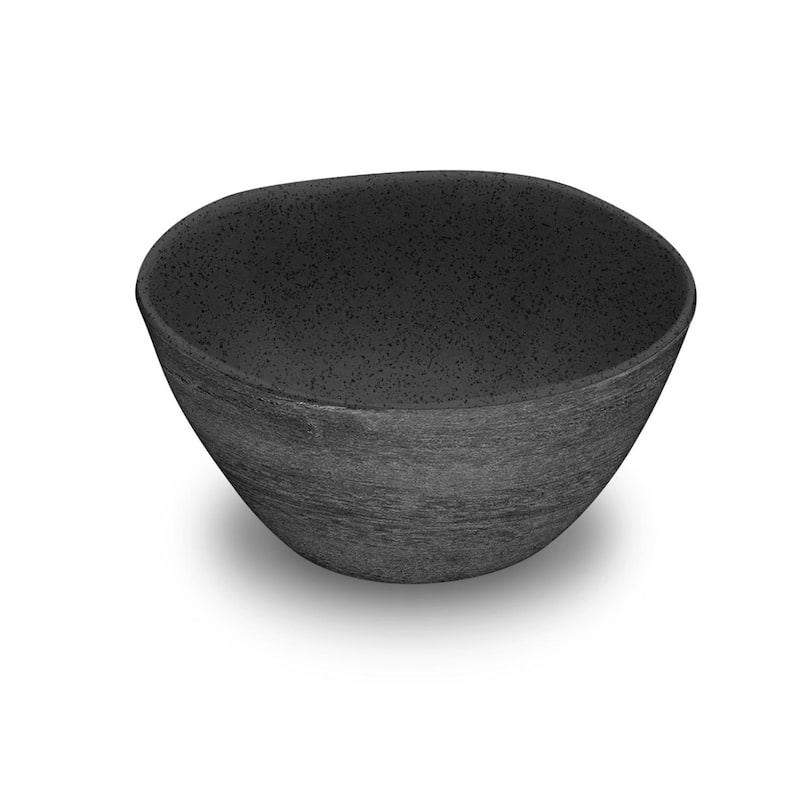 Abode Homewares by TarHong Faux Real Blackened Wood Cereal Bowl, 6 x 3" Set of 6