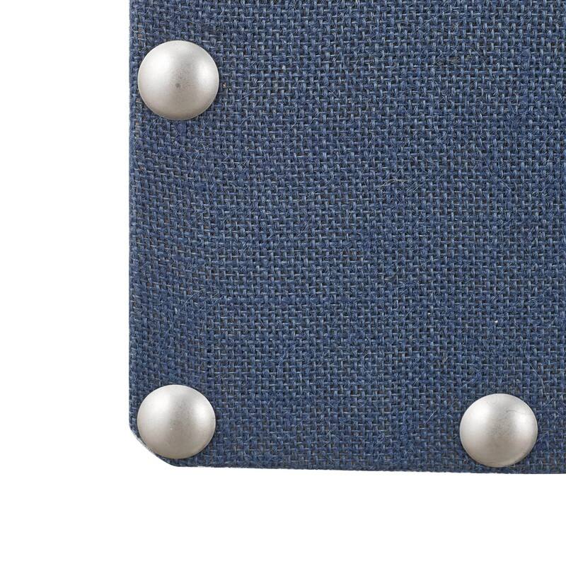 Burlap Corkboard with Nail-head Accents