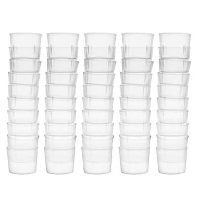 50pcs Transparent Measuring Cup Lab PP Plastic Graduated Beaker 15ml - 50 pcs/15ml