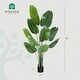preview thumbnail 7 of 5, 5FT Artificial Plant,Tall Fake Tropical Palm Tree w/Woven Seagrass Basket, Realistic Faux Tree, 10 Detachable Trunks Silk Plants