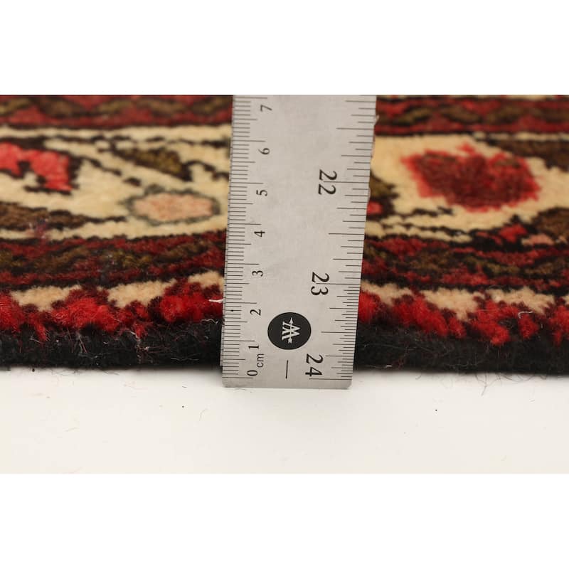 ECARPETGALLERY Hand-knotted Andelz Red Wool Rug - 3'8 x 9'1