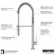 preview thumbnail 8 of 9, Karran All in One Drop-In Quartz 33 in. Double Bowl 60/40 Kitchen Sink in Black with KKF220 Faucet in Stainless Steel