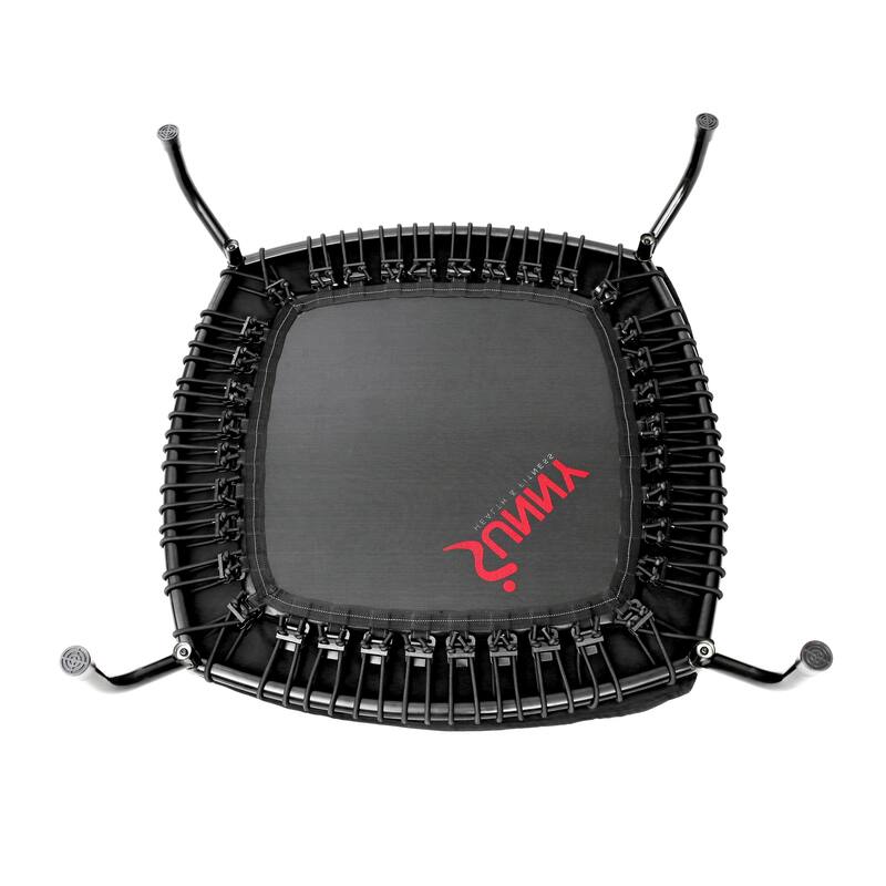 Sunny Health & Fitness Springless Mini Fitness Trampoline Rebounder for Quieter and Safer Workouts 40 inch - SF-S021048