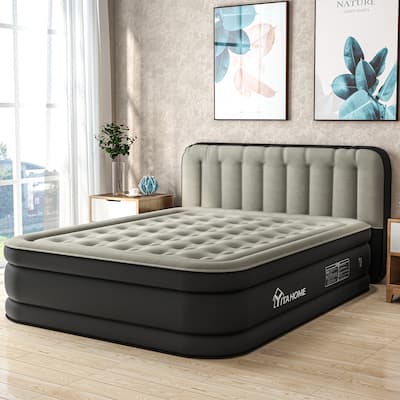 Queen Air Mattress with 31.4" Air Headboard