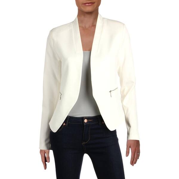 Shop Aqua Womens Open Front Blazer Office Wear Business Attire