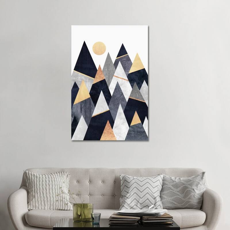 iCanvas "Fancy Mountains" by Elisabeth Fredriksson Canvas Print - 48x32x1.5