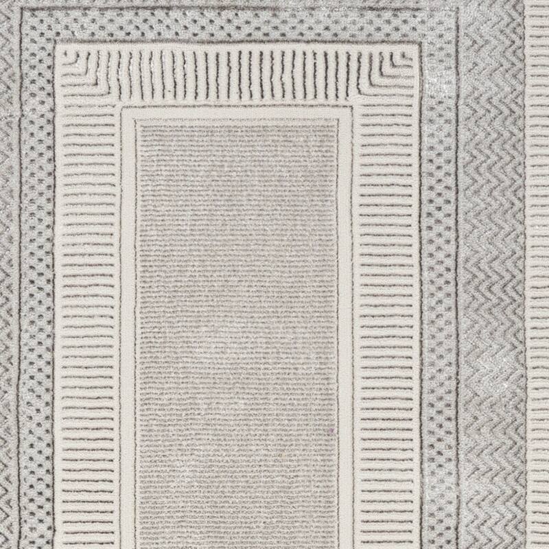 Power Loomed Geometric Abstract Modern Non Skid Stain Resistant Area Rug - 90' X '27' X '0.39