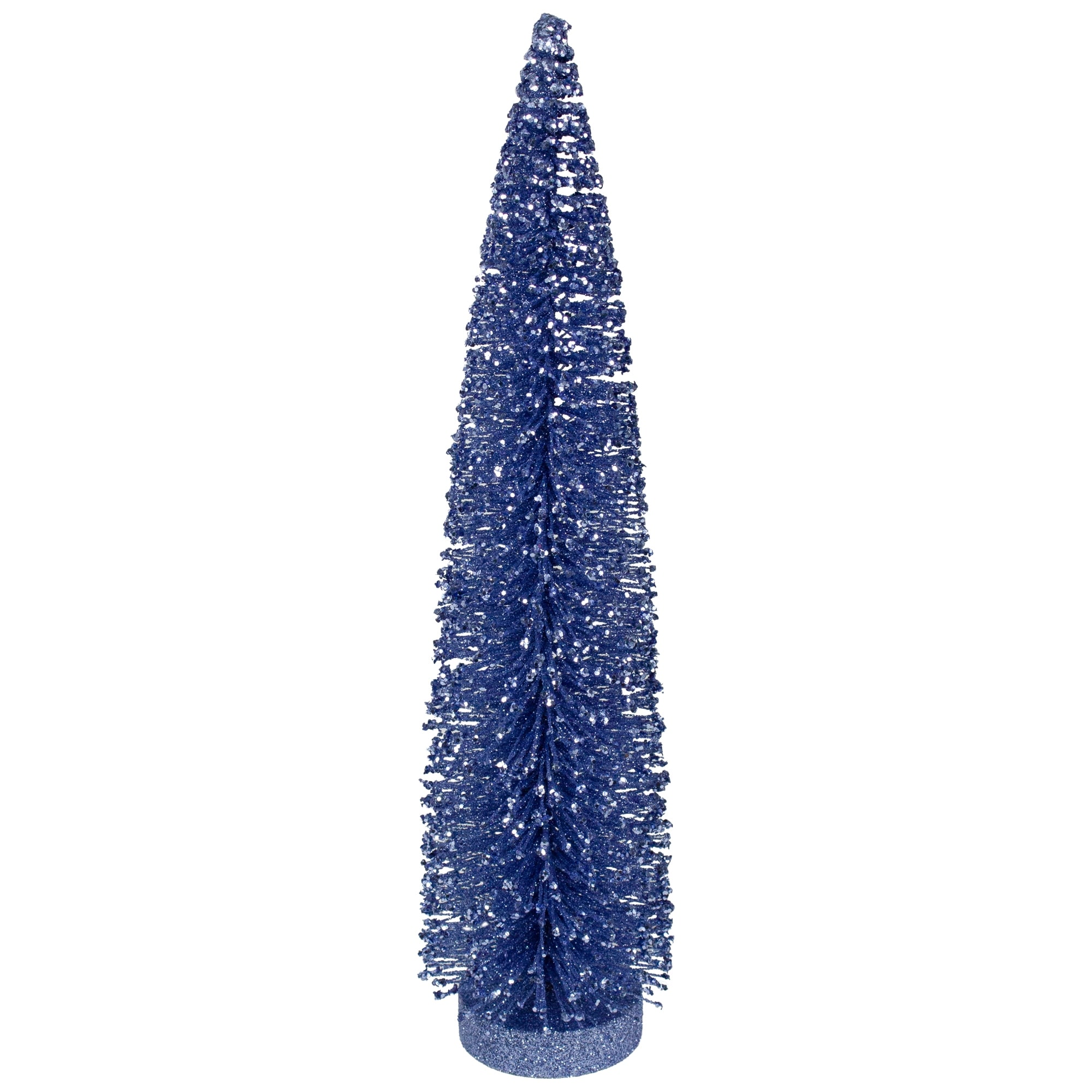 Glitter Sisal Christmas Tree Decoration - 12" - Blue