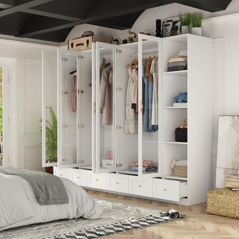 Chic Modular Closet System Wardrobe Units Armoires Home Organization