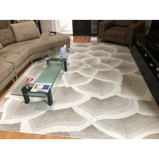 Shop Nuloom Handmade Bold Abstract Floral Wool Area Rug On Sale