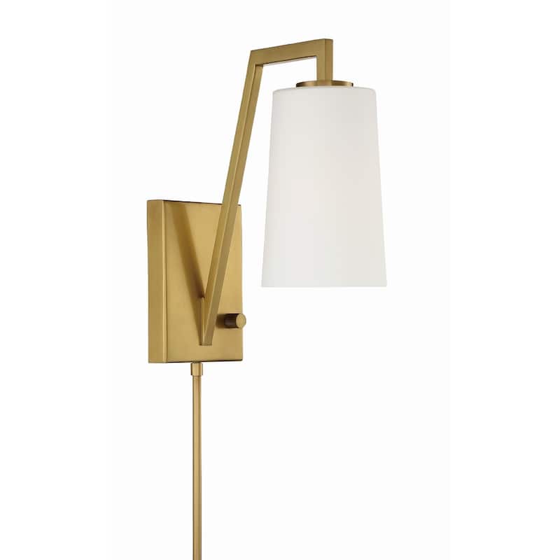 Crystorama Lighting Group AVO-B4201 Avon 12" Tall Wall Sconce - Aged Brass