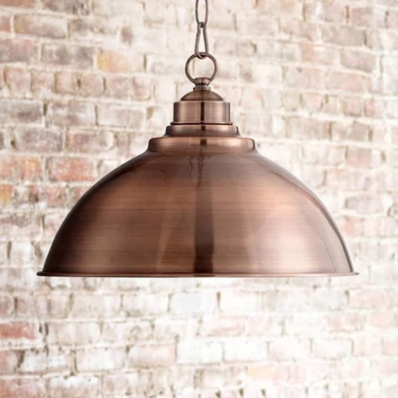 Swag Pendant 13 1/4" Wide Industrial House Foyer - 13" x 7"