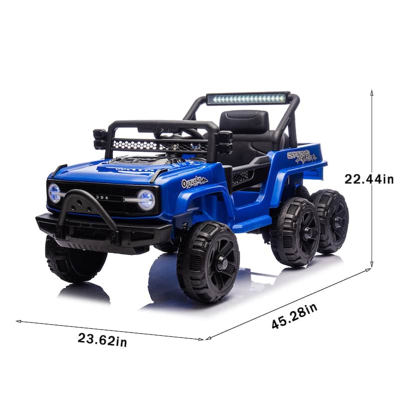 12V Kids Ride On 6-Wheel electric truck car W/Parents Control